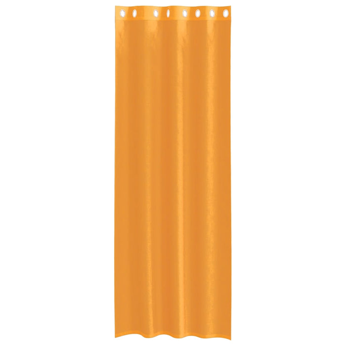 Perdele Voile cu Oelii 2 buc Portocaliu 140x300 cm - WALTI WALTI