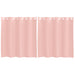 Perdele Voile cu Oelii 2 buc Roz 140x140 cm - WALTI WALTI