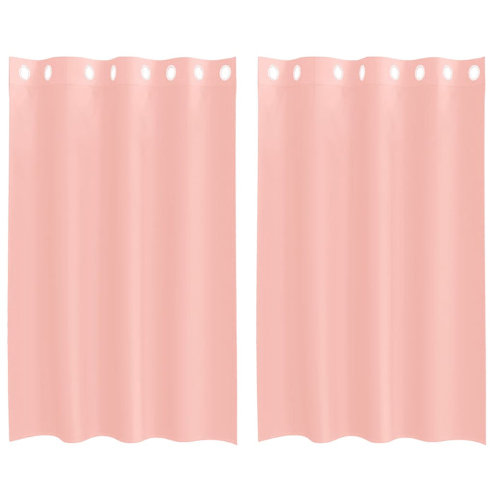 Perdele Voile cu Oelii 2 buc Roz 140x175 cm - WALTI WALTI