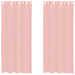Perdele Voile cu Oelii 2 buc Roz 140x245 cm - WALTI WALTI