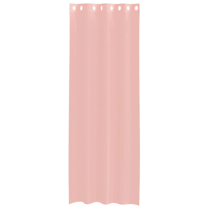Perdele Voile cu Oelii 2 buc Roz 140x260 cm - WALTI WALTI