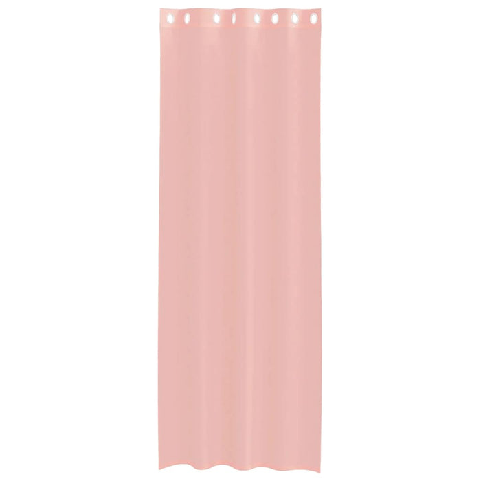 Perdele Voile cu Oelii 2 buc Roz 140x300 cm - WALTI WALTI