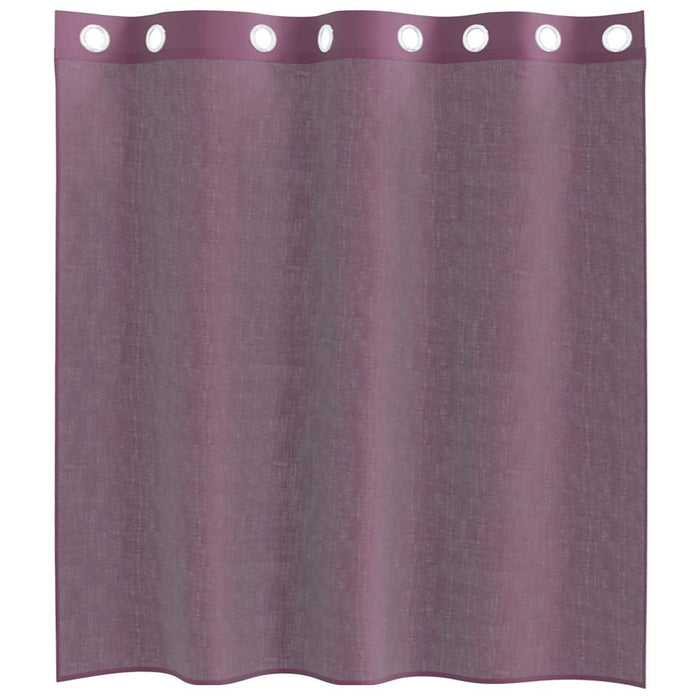 Perdele Voile cu Oelii 2 buc Violet 140x140 cm - WALTI WALTI