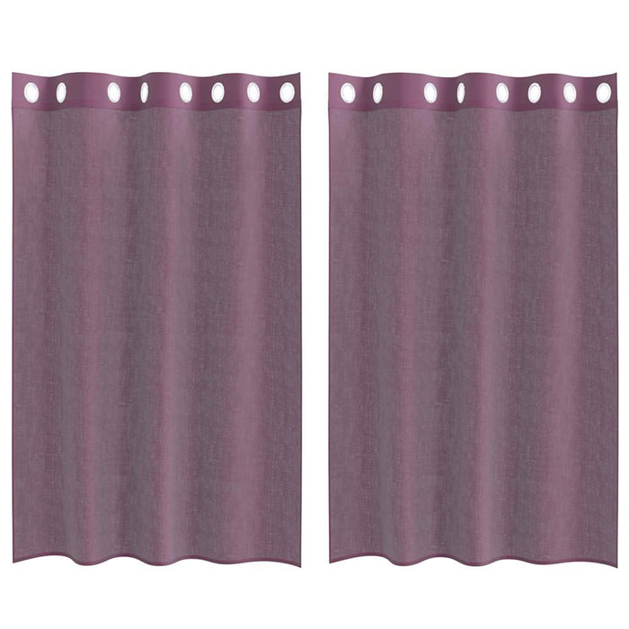 Perdele Voile cu Oeje 2 buc Violet 140x175 cm - WALTI WALTI