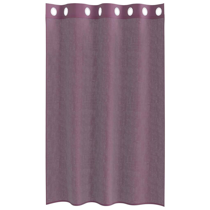 Perdele Voile cu Oeje 2 buc Violet 140x175 cm - WALTI WALTI