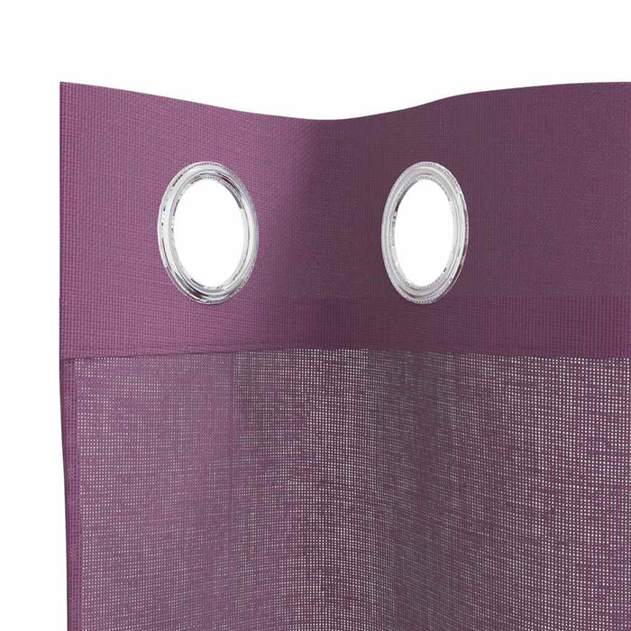 Perdele Voile cu Oeje 2 buc Violet 140x175 cm - WALTI WALTI
