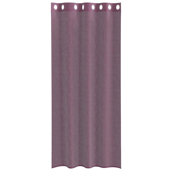 Perdele Voile cu Oelii 2 buc Violet 140x225 cm - WALTI WALTI