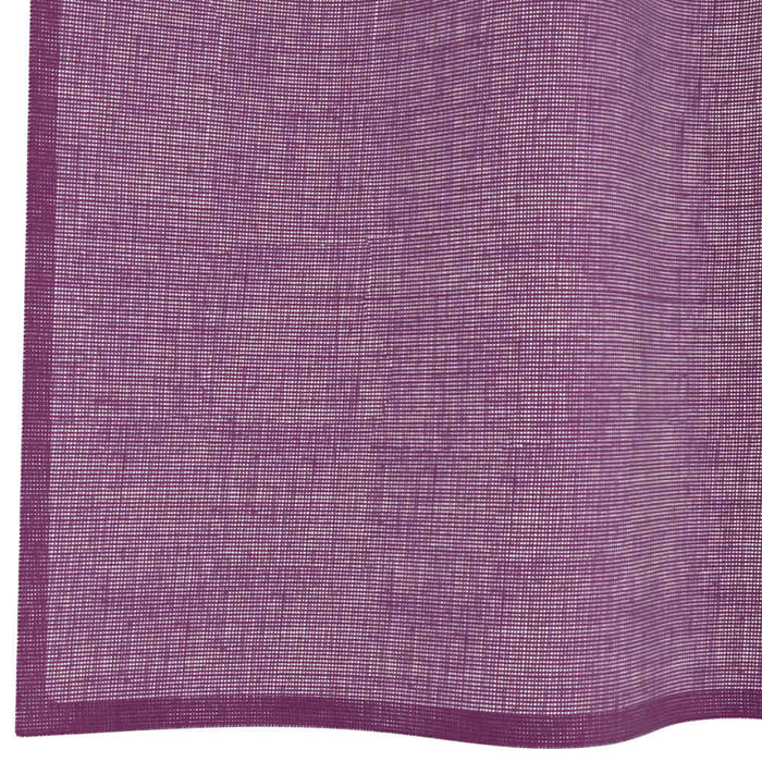 Perdele Voile cu Oeli 2 buc Violet 140x245 cm - WALTI WALTI
