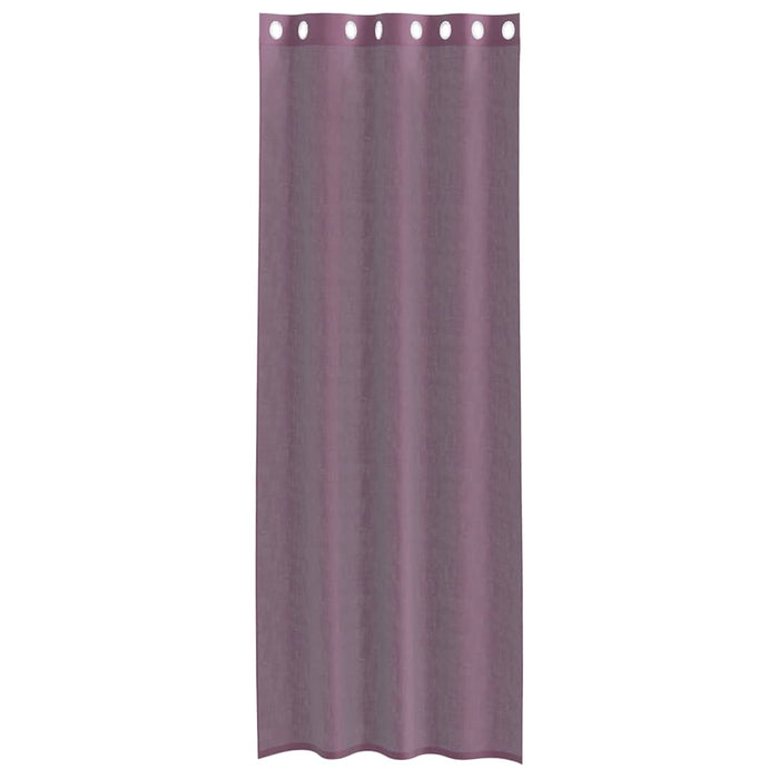 Perdele Voile cu Oelii 2 buc Violet 140x260 cm - WALTI WALTI