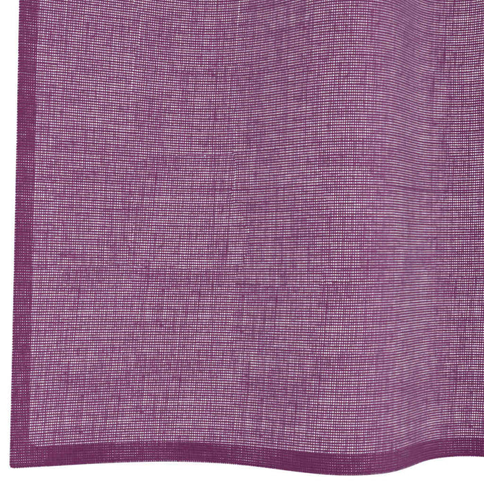 Perdele Voile cu Oelii 2 buc Violet 140x260 cm - WALTI WALTI