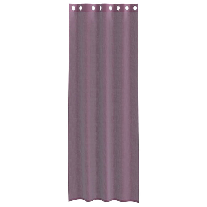 Perdele Voile cu Oelii 2 buc Violet 140x300 cm - WALTI WALTI