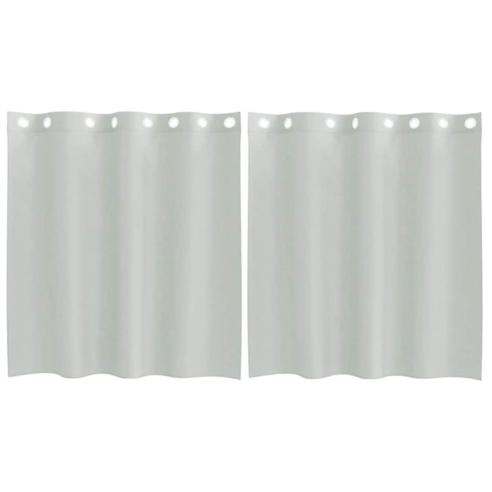 Perdele Voile cu Oelii 2 buc Gri deschis 140x140 cm - WALTI WALTI