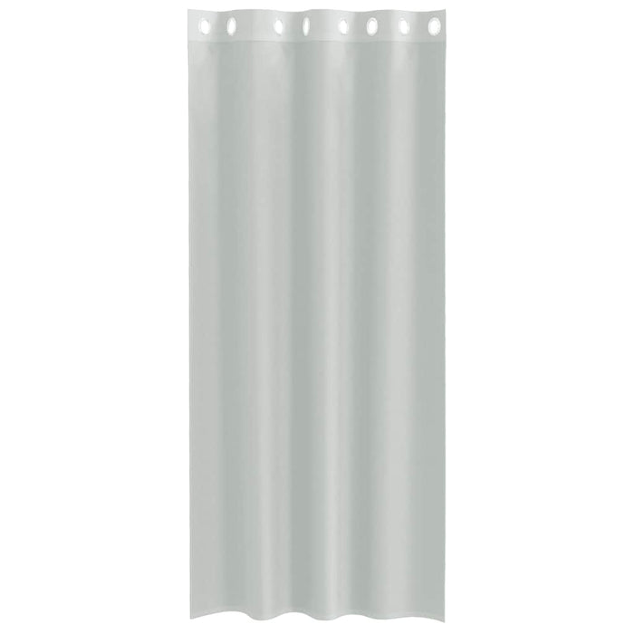 Perdele Voile cu Oelii 2 buc Gri deschis 140x225 cm - WALTI WALTI