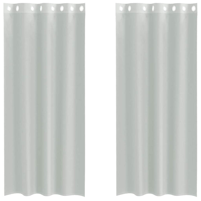Perdele Voile cu Oelii 2 buc Gri deschis 140x245 cm - WALTI WALTI