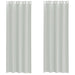 Perdele Voile cu Oelii 2 buc Gri deschis 140x260 cm - WALTI WALTI