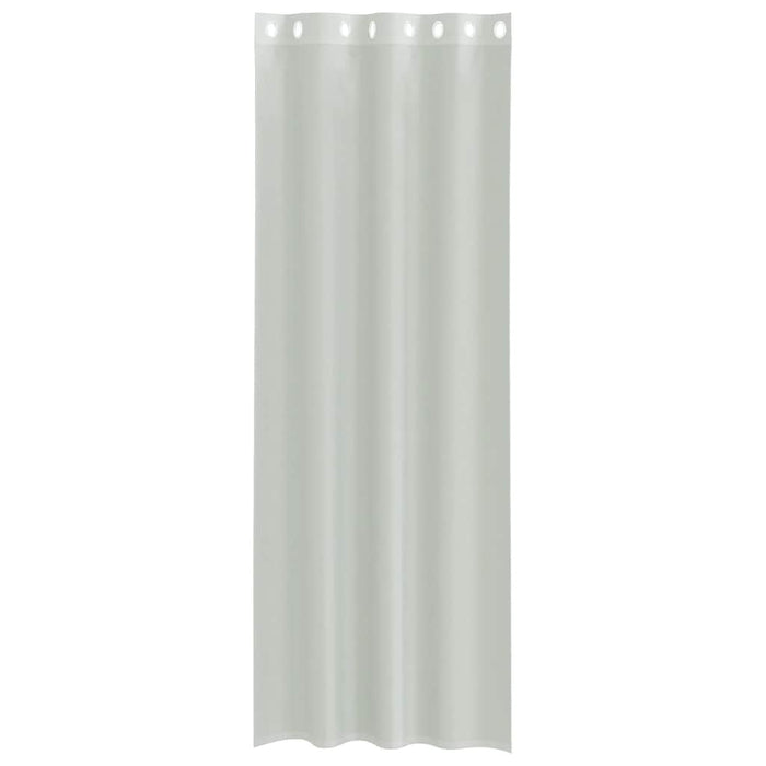 Perdele Voile cu Oelii 2 buc Gri deschis 140x300 cm - WALTI WALTI
