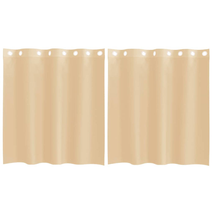Perdele Voile cu Oelii 2 buc Nisip - WALTI WALTI