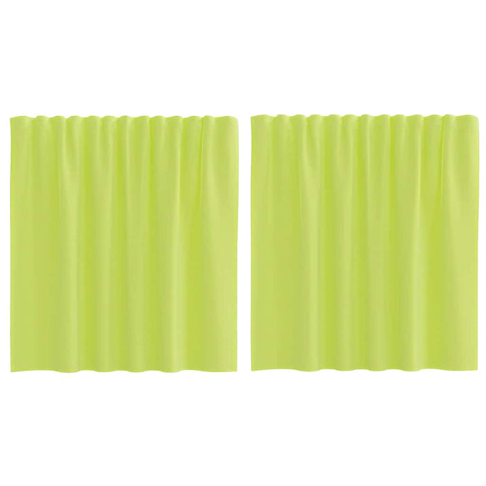 Perdele Voile cu buzunare pentru bare 2 buc verde măr - WALTI WALTI