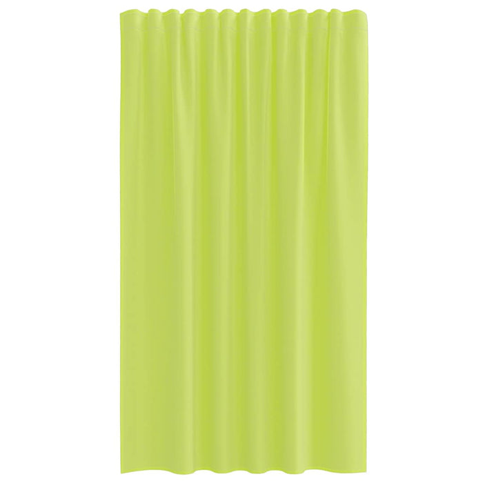 Perdele Voile cu buzunare pentru bare 2 buc verde măr - WALTI WALTI