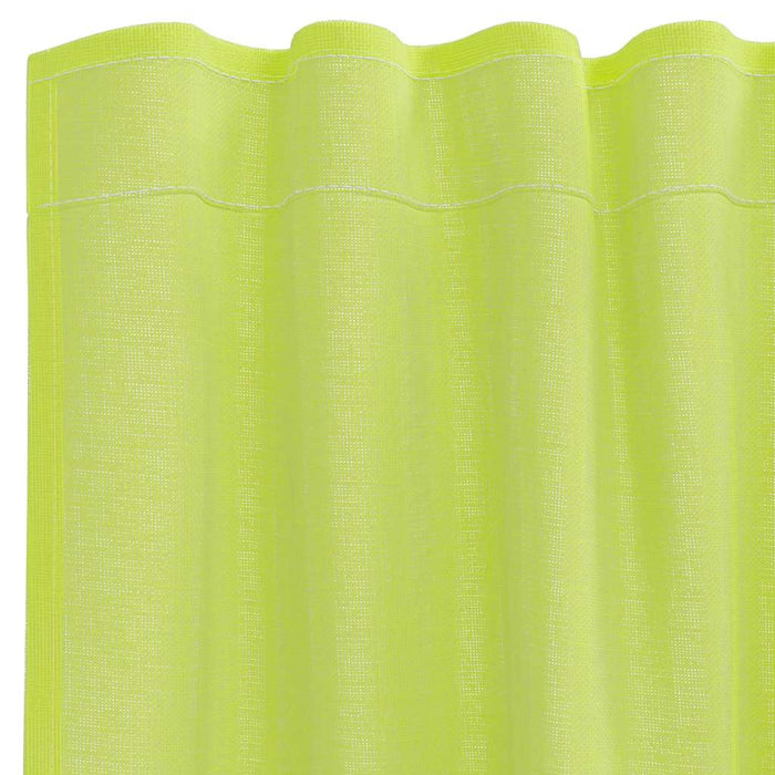 Perdele Voile cu buzunare pentru bare 2 buc verde măr - WALTI WALTI