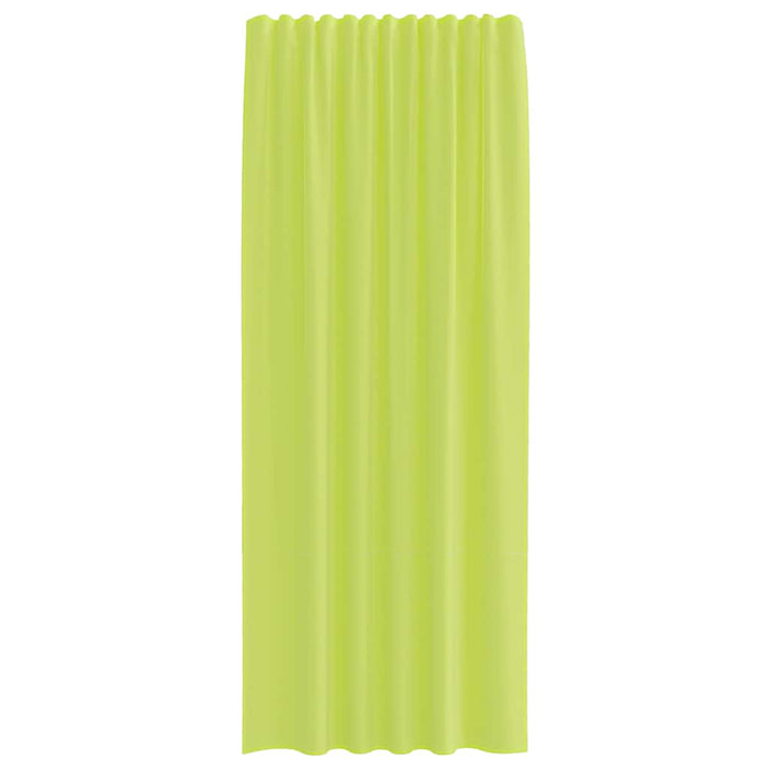 Perdele Voile cu buzunare pentru bare 2 buc verde măr - WALTI WALTI