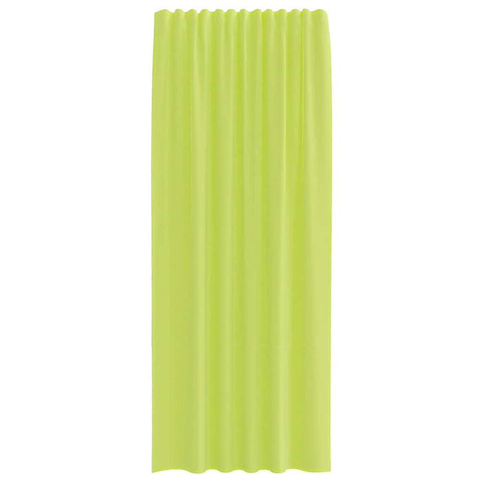 Perdele Voile cu buzunare pentru bare 2 buc verde măr - WALTI WALTI