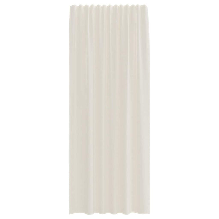 Perdele Voile cu buzunare pentru bare 2 buc crem - WALTI WALTI