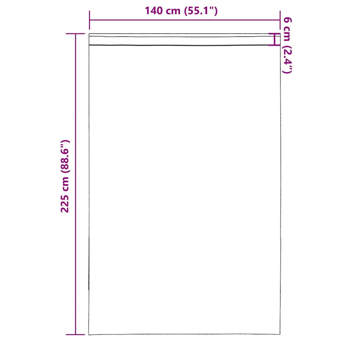 Perdele Voile cu buzunare pentru bare 2 buc crem - WALTI WALTI