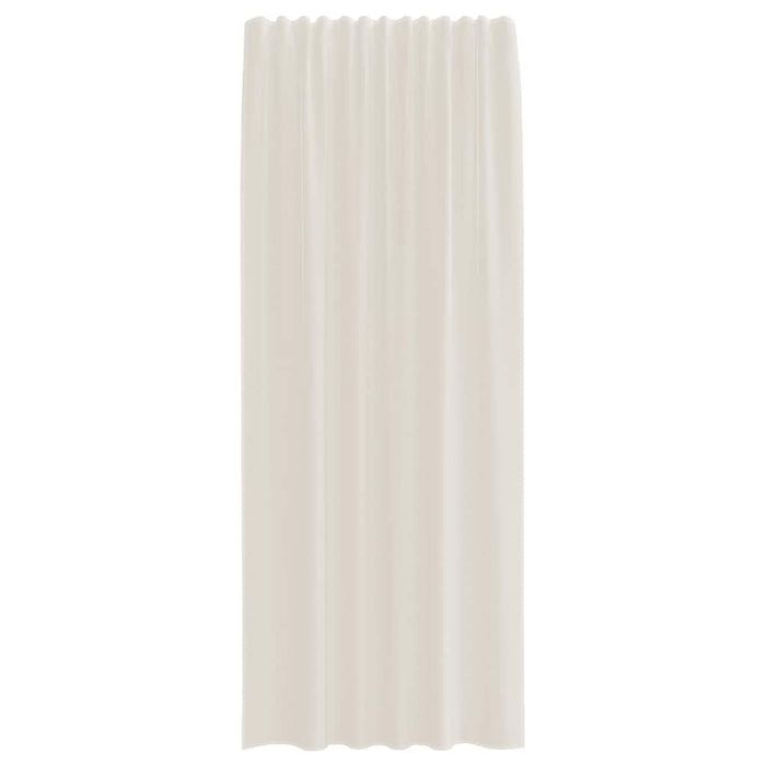 Perdele Voile cu buzunare pentru bare 2 buc crem - WALTI WALTI