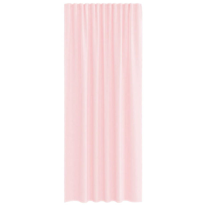 Perdele Voile cu buzunare pentru bare 2 buc Roz deschis - WALTI WALTI