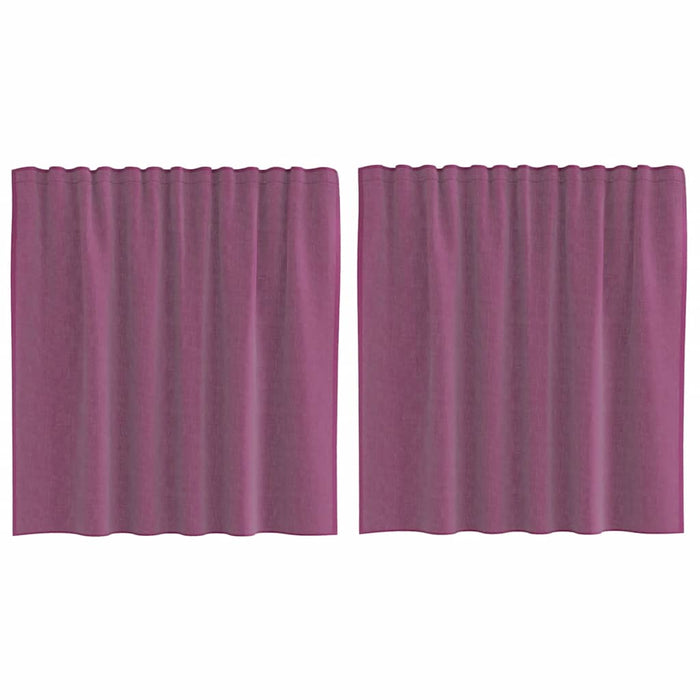 Perdele Voile cu buzunare pentru bare 2 buc violet - WALTI WALTI