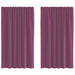 Perdele Voile cu buzunare pentru bare 2 buc violet - WALTI WALTI