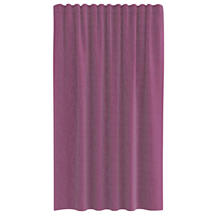 Perdele Voile cu buzunare pentru bare 2 buc violet - WALTI WALTI