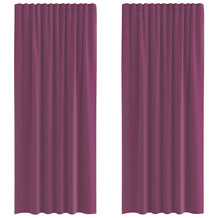 Perdele Voile cu buzunare pentru bare 2 buc violet - WALTI WALTI