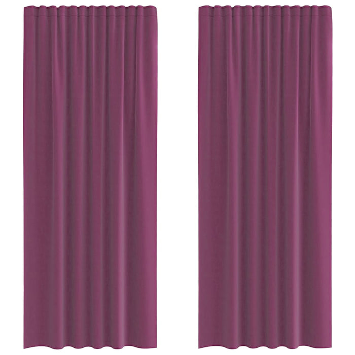 Perdele Voile cu buzunare pentru bare 2 buc violet - WALTI WALTI