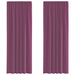 Perdele Voile cu buzunare pentru bare 2 buc violet - WALTI WALTI