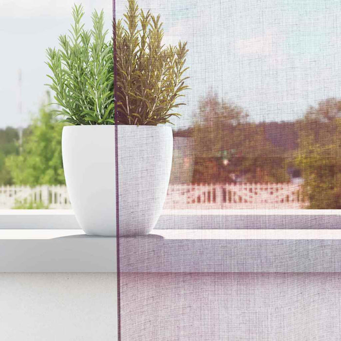 Perdele Voile cu buzunare pentru bare 2 buc violet - WALTI WALTI