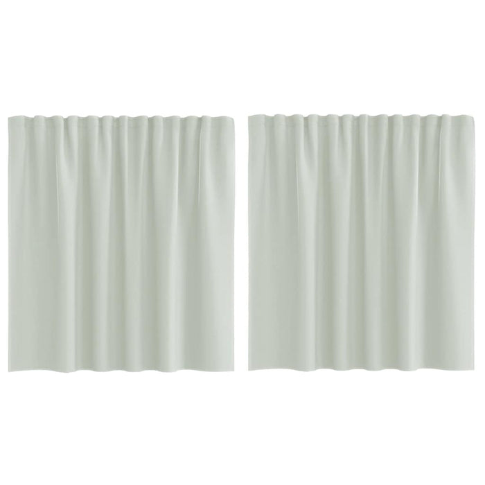 Perdele Voile cu buzunare pentru bare 2 buc gri deschis - WALTI WALTI