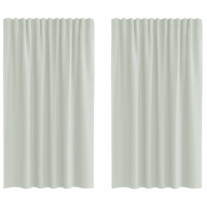 Perdele Voile cu buzunare pentru bare 2 buc gri deschis - WALTI WALTI