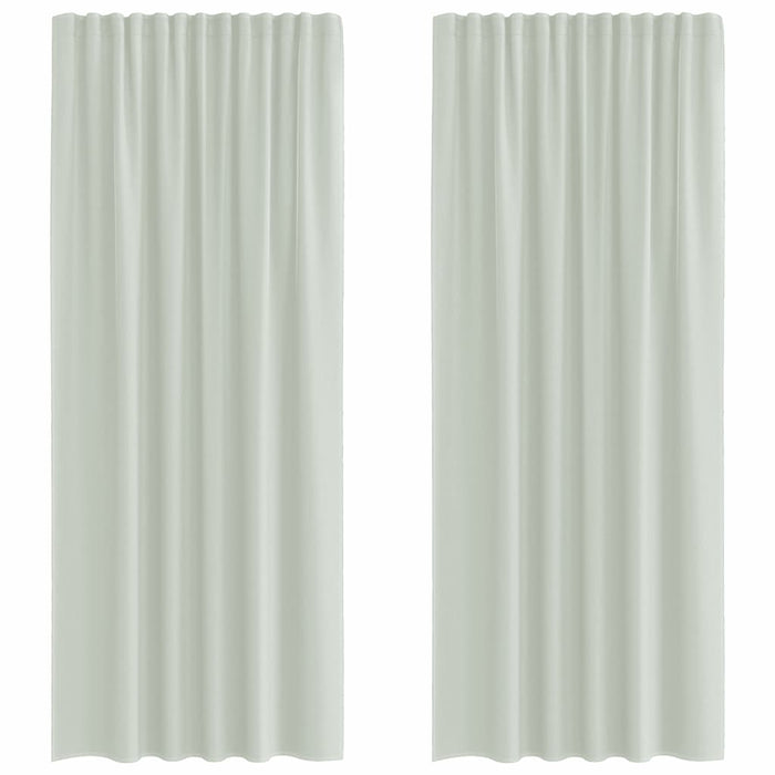 Perdele Voile cu buzunare pentru bare 2 buc gri deschis - WALTI WALTI