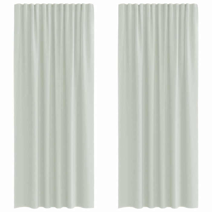 Perdele Voile cu buzunare pentru bare 2 buc gri deschis - WALTI WALTI