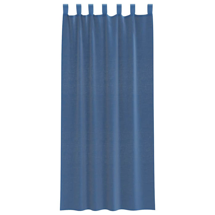 Perdele Voile cu buzunare pentru bare 2 buc Albastru regal - WALTI WALTI