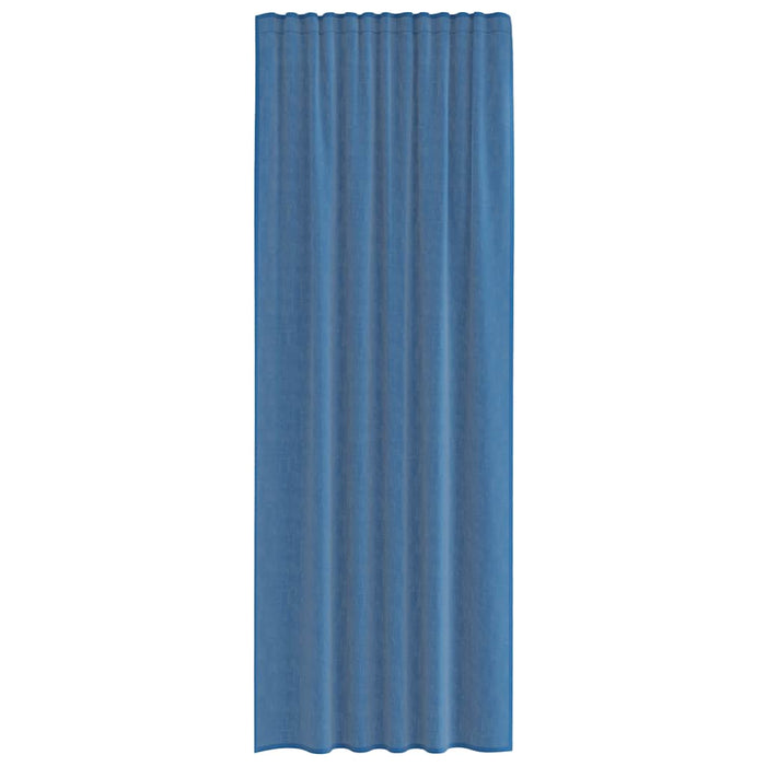 Perdele Voile cu buzunare pentru bare 2 buc Albastru regal - WALTI WALTI