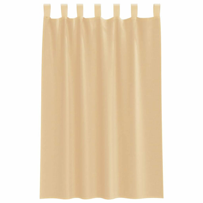 Perdele Voile cu buzunare pentru bare 2 buc Nisip - WALTI WALTI