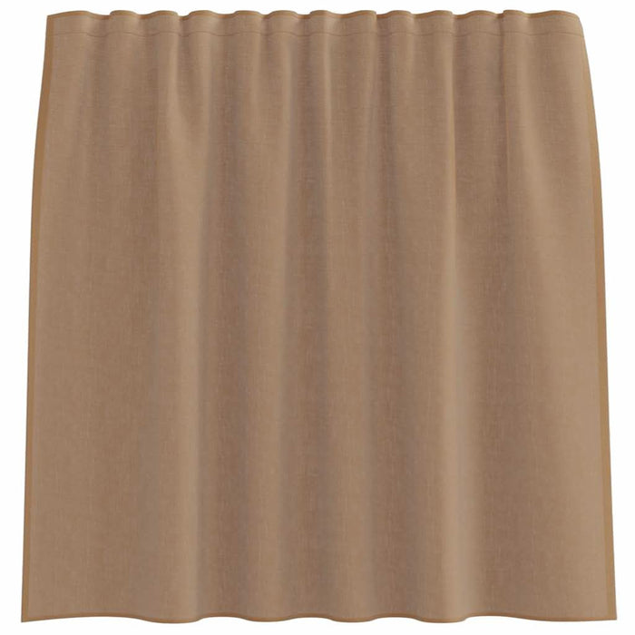 Perdele Voile cu buzunare pentru bare 2 buc maro deschis - WALTI WALTI