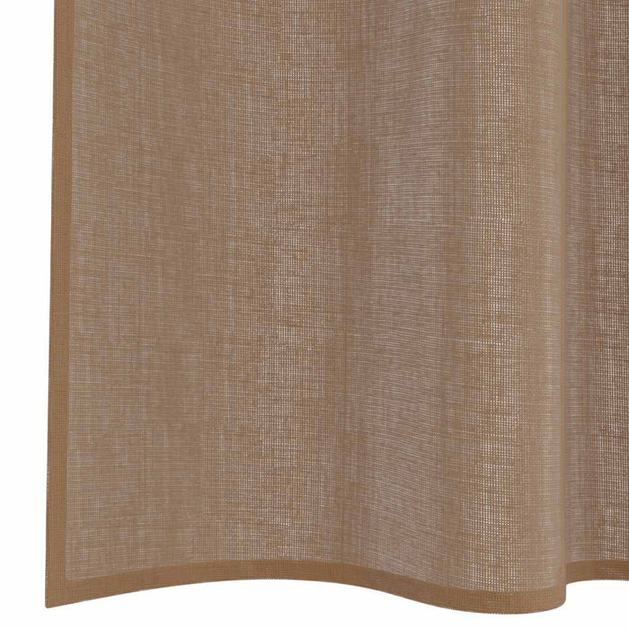 Perdele Voile cu buzunare pentru bare 2 buc maro deschis - WALTI WALTI