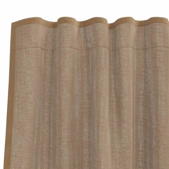 Perdele Voile cu buzunare pentru bare 2 buc maro deschis - WALTI WALTI