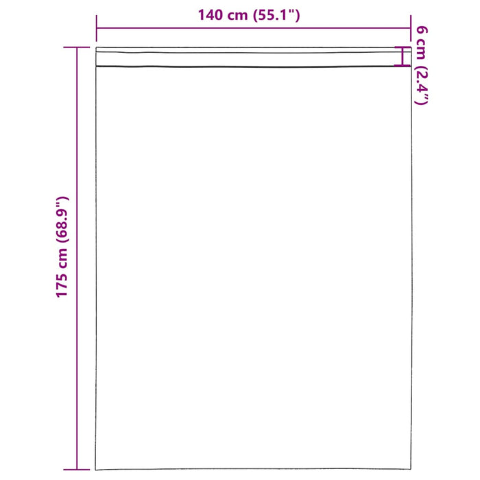 Perdele Voile cu buzunare pentru bare 2 buc Galben - WALTI WALTI