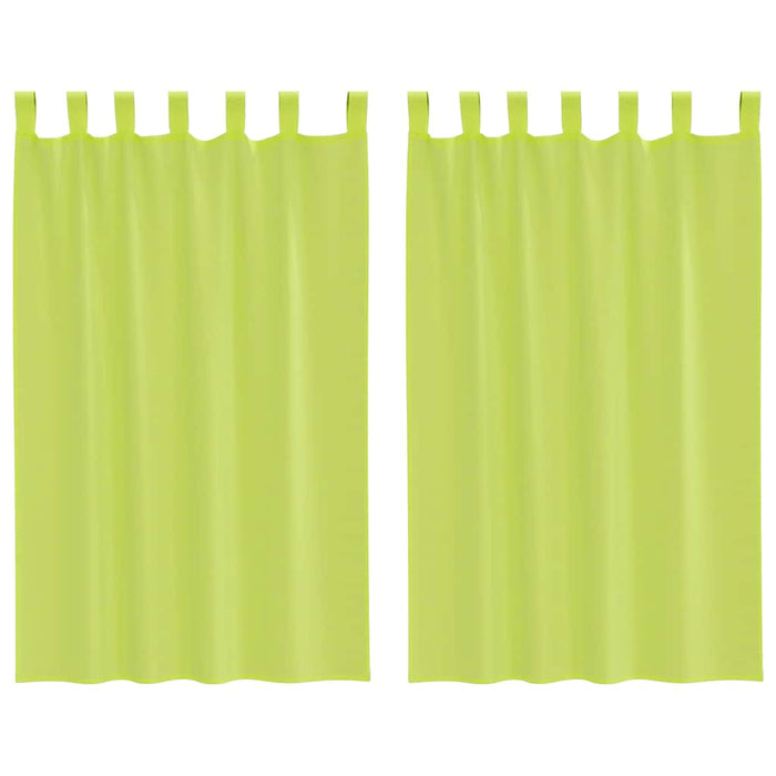 Perdele din voile cu tablă 2 buc Verde măr - WALTI WALTI