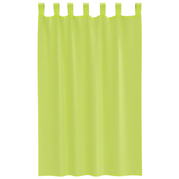 Perdele din voile cu tablă 2 buc Verde măr - WALTI WALTI